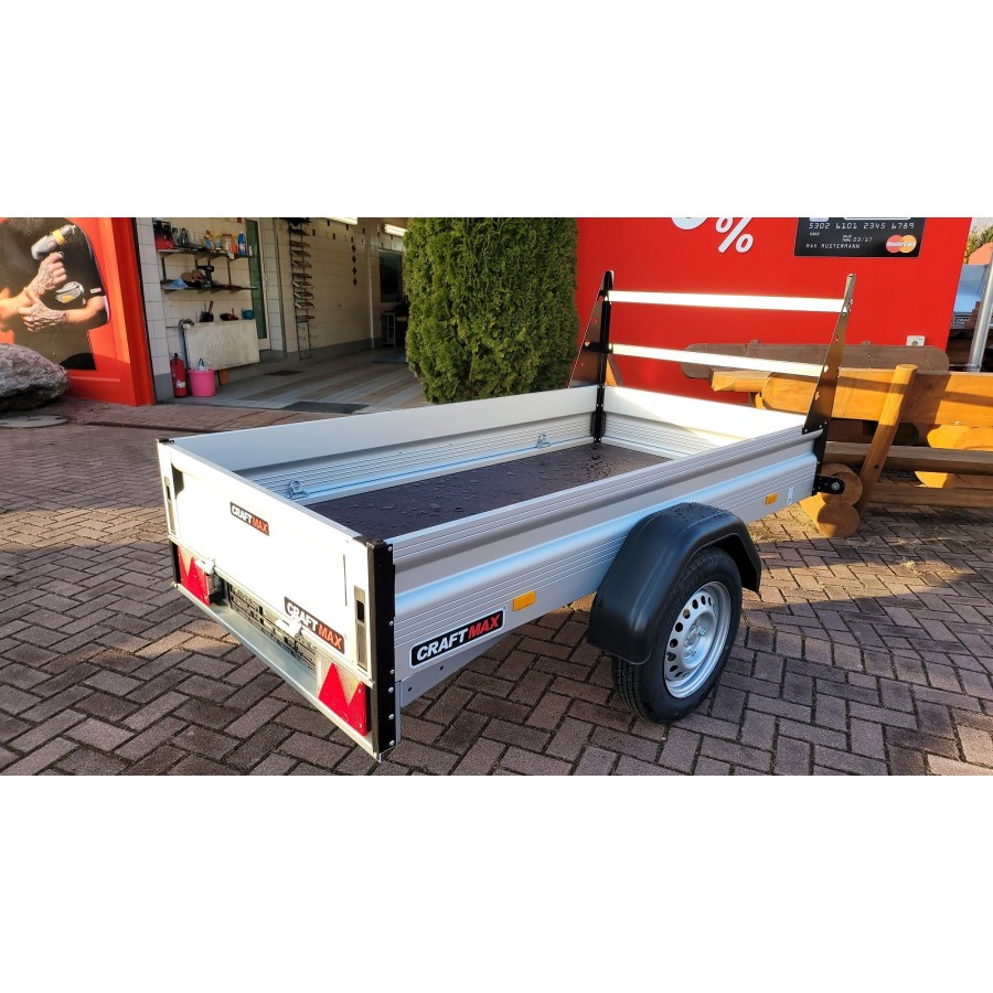 CRAFTMAX-BUDGET-Kastenanhaenger-mit-V-Deichsel-ALU-Bordwaenden-80cm-H-Gestell-aus-gepulvertem-Stahl-750-Kg-ungebremst-5