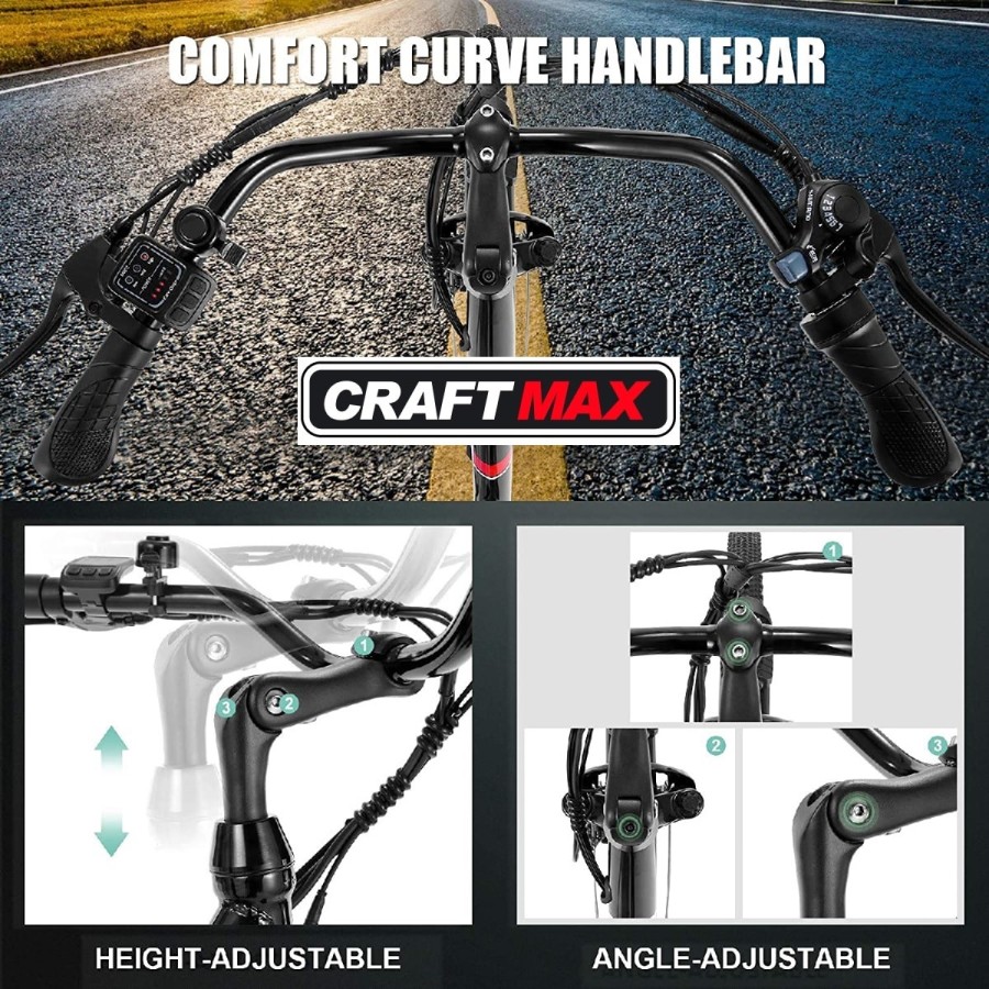 CRAFTMAX-Seniors26-E-Bike-Elektrofahrrad-Seniorenrad-26Zoll-350W-Narbenmotor-36V-8Amh-7Gang-Nabenschaltung-weiss-5