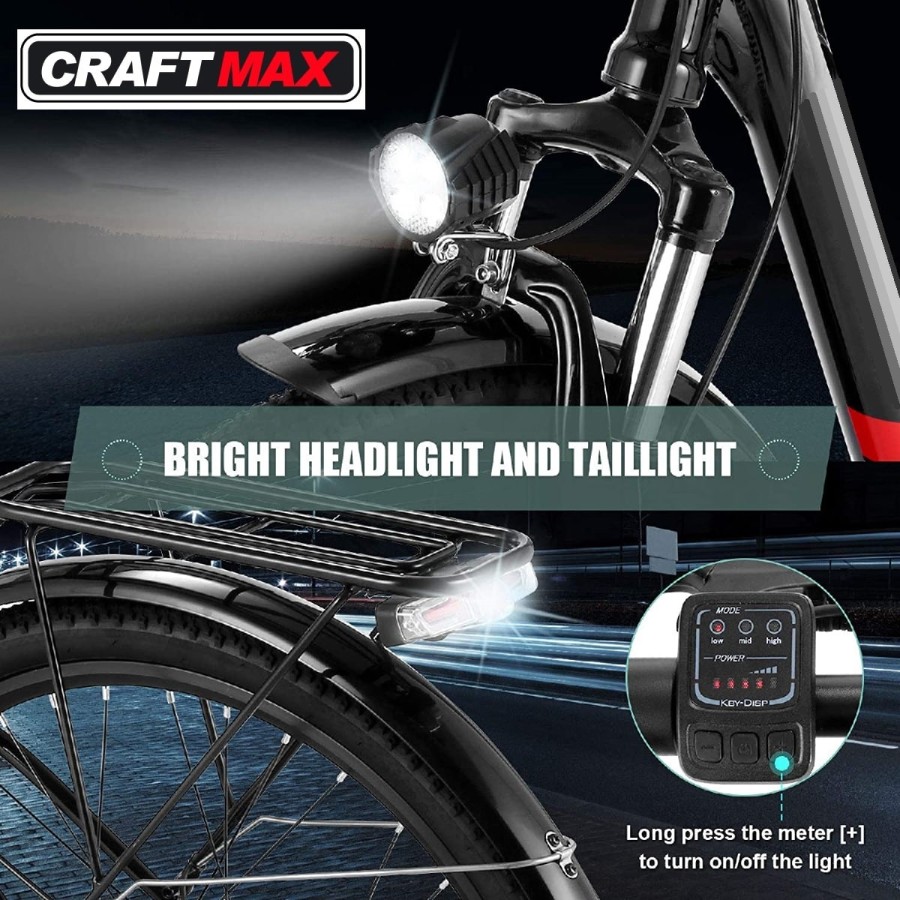 CRAFTMAX-Seniors26-E-Bike-Elektrofahrrad-Seniorenrad-26Zoll-350W-Narbenmotor-36V-8Amh-7Gang-Nabenschaltung-weiss-4