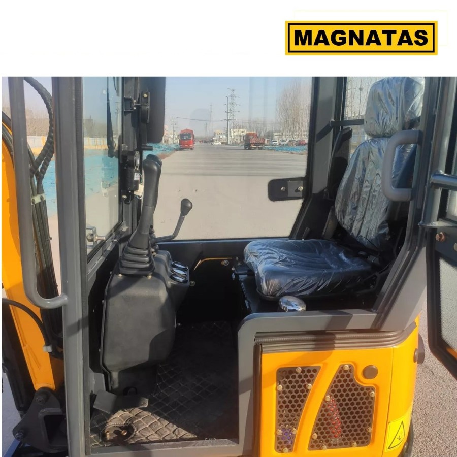 MAGNATAS-Diesel-Mini-Bagger-Glastuer-Fahrerkabine