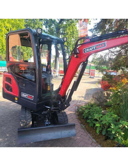 CRAFTMAX-Kettenbagger-1.8t-18.4KW25PS-Diesel-Glas-Fahrerkabine-Joystick-schwenkbarer-Baggerarm-9