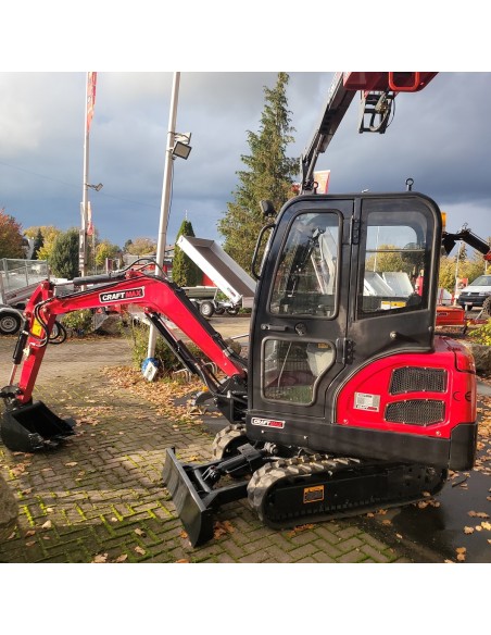 CRAFTMAX-Kettenbagger-1.8t-18.4KW25PS-Diesel-Glas-Fahrerkabine-Joystick-schwenkbarer-Baggerarm-7