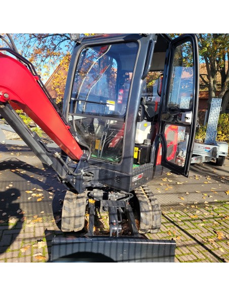 CRAFTMAX-Kettenbagger-1.8t-18.4KW25PS-Diesel-Glas-Fahrerkabine-Joystick-schwenkbarer-Baggerarm-11