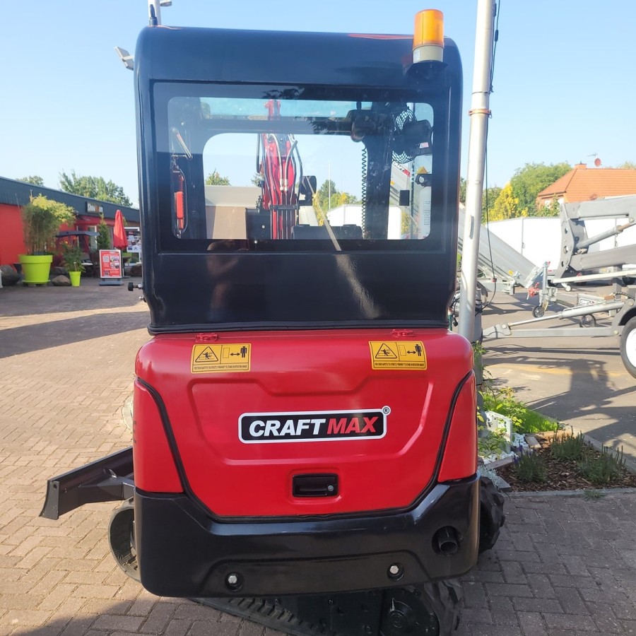 CRAFTMAX-Kettenbagger-1.8t-18.4KW25PS-Diesel-Glas-Fahrerkabine-Joystick-schwenkbarer-Baggerarm-4
