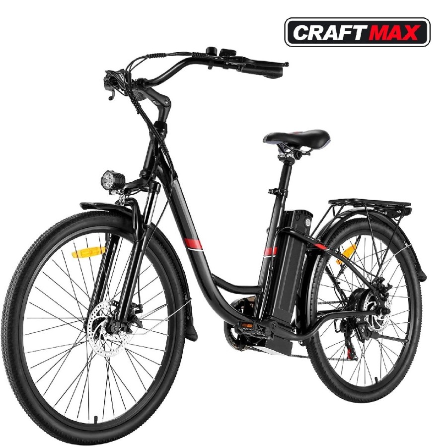 CRAFTMAX-Seniors26-E-Bike-Elektrofahrrad-Seniorenrad-26Zoll-350W-Narbenmotor-36V-8-Amh-7Gang-Nabenschaltung