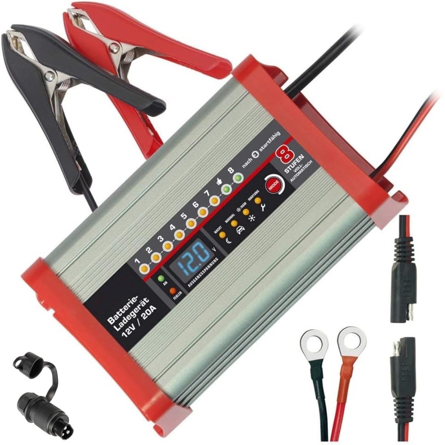 CRAFTMAX-20A-12Volt-Batterieladegeraet-Schnell-und-Erhaltungsladung-fuer-PKW-Anhaenger-Kipper-mit-Elektrohydraulik-1