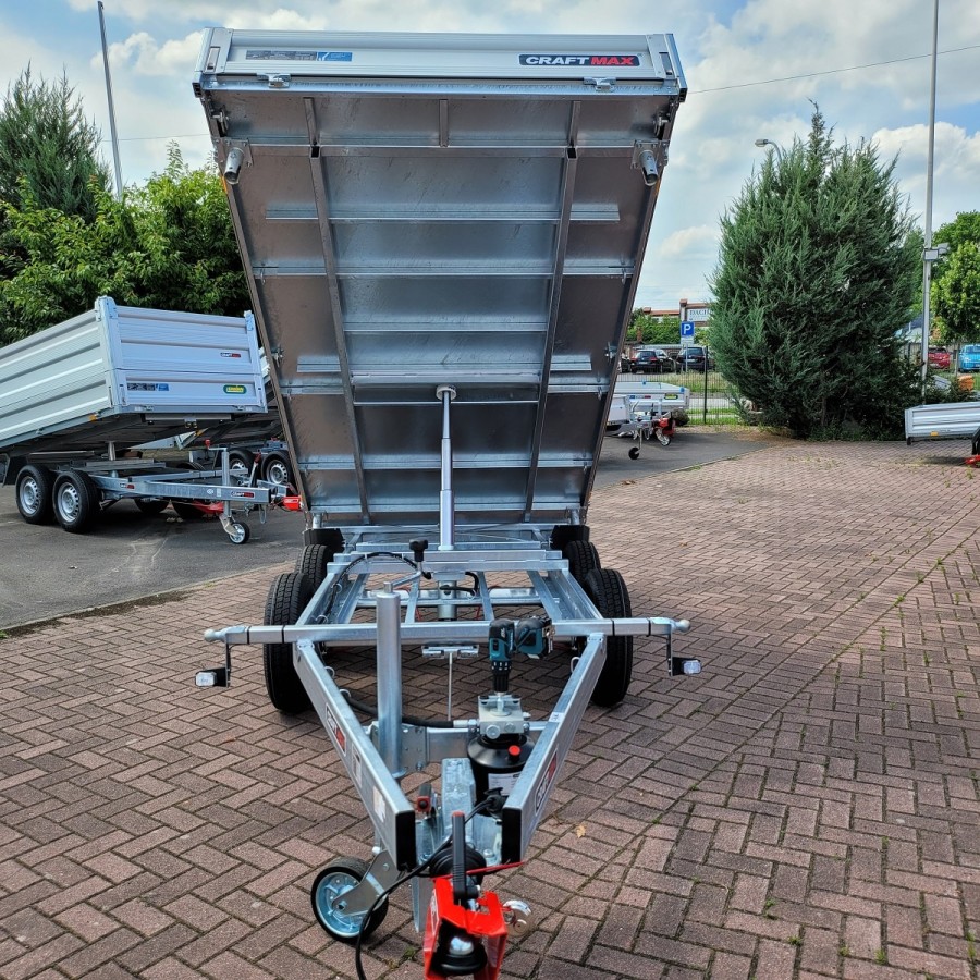 CRAFTMAX-BOSS-Dreiseitenkipper-2.600Kg-ALU-Bordwaende-Stahlboden-pumpless-Hydraulik-Akku-Schrauber-306x175x30cm-11