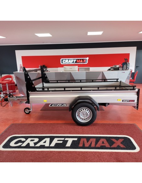 CRAFTMAX-MAXI-Kastenanhaenger-1300-Kg-ALU-Bordwaende-H-Gestell-Reling-100kmh-5