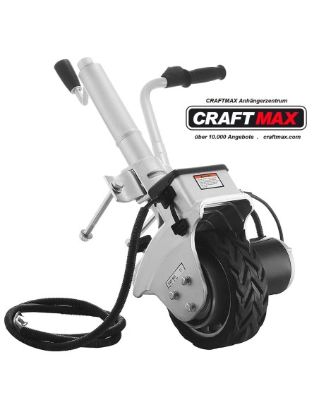 CRAFTMAX-350W-12V-Motorisiertes-Stuetzrad-Rangierhilfe-fuer-PKW-Anhaenger-Zugkraft-22t.
