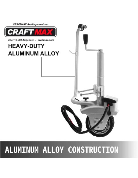 CRAFTMAX-350W-12V-Motorisiertes-Stuetzrad-Rangierhilfe-fuer-PKW-Anhaenger-Zugkraft-22t.-2