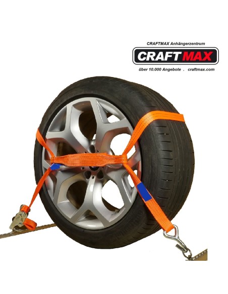 CRAFTMAX-cartrans-Auto-Transport-PKW-Radsicherungsgurt-4x-Spanngurte-Zurrgurte-DIN-EN-12195-2000-daN-1