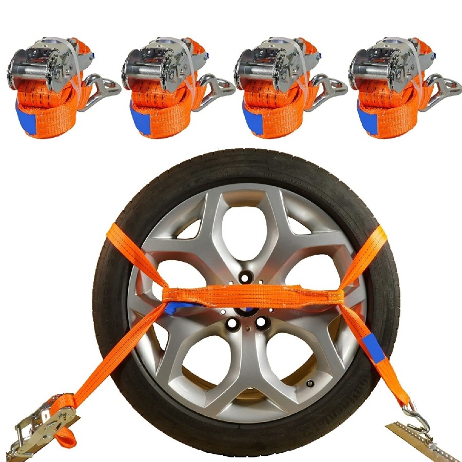 CRAFTMAX-cartrans-Auto-Transport-PKW-Radsicherungsgurt-4x-Spanngurte-Zurrgurte-DIN-EN-12195-2000-daN-2
