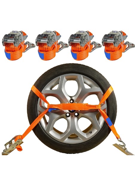 CRAFTMAX-cartrans-Auto-Transport-PKW-Radsicherungsgurt-4x-Spanngurte-Zurrgurte-DIN-EN-12195-2000-daN-2