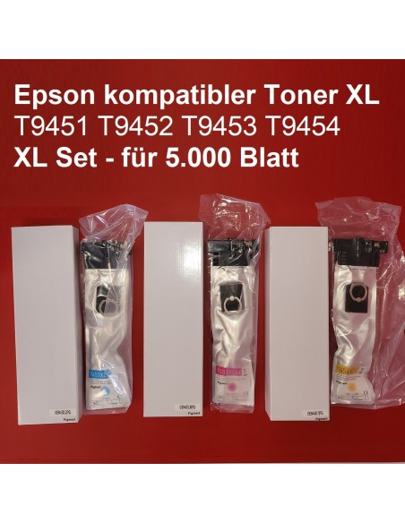 Epson-kompatible-Tintenpatronen-XL-Set-T9451-T9452-T9453-T9454-fuer-WorkForce-Pro-WF-C5210-WF-C5290-WF-C5710DWF-WF-C5790DWF-XL-f