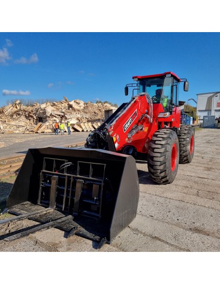 CRAFTMAX-TWL400CE-4×4-Radlader-Teleskoparm-4t-Hubkraft-10t-Eigengewicht-20m³-Schaufelkapazitaet-19