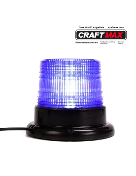 CRAFTMAX-LED-Rundumleuchte-blau-fuer-Polizei-Auto-Magnetfuss-12V80V-2