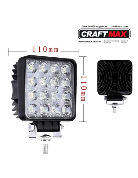 CRAFTMAX-LED-Arbeitsleuchte-Rueckfahrscheinwerfer-fuer-Auto-LKW-Anhaenger-Bagger-Radlader-Hebebuehne-12V24V-48W-6