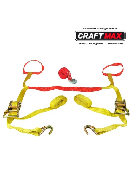CRAFTMAX-Motorradlenker-Zurrgurt-Taschen-Set-6teilig