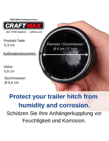 CRAFTMAX-Anhaengerkupplung-Abdeckung-universal-Gummi-Golfball-Form-6
