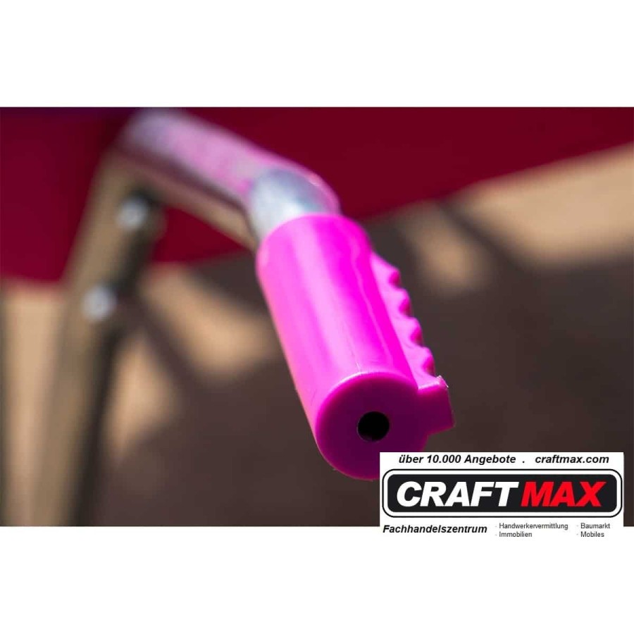 CRAFTMAX-violett-Gartenschubkarre-65L-PP-Mulde-Luftreifenrad-pink-5