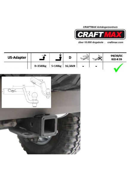 CRAFTMAX-Anhaengerkupplung-Adapter-fuer-US-Fahrzeuge-2