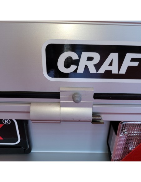 CRAFTMAX-MAXI-1300Kg-Kastenanhaenger-gebremst-35er-ALU-Bordwaende-Front-Heckklappe-abnehmbar-Reling-H-Gestell-2.500x1.400x0.35cm