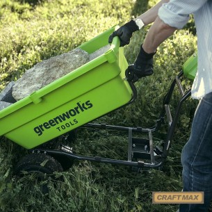 McFARMER-Schubkarre-100kg-Elektroantrieb-40V-Li-Ion-Akkus 2