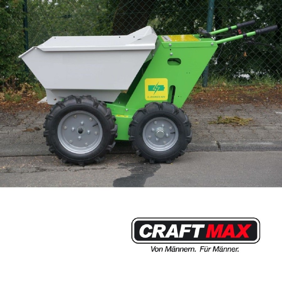 CRAFTMAX®-greenworks-Minidumper-4x4-mit-Elektroantrieb-48V-Fahrtgeschwindigkeit-max.-5-kmh-Rueckwaertsgang-Traglast-bis-300kg-1