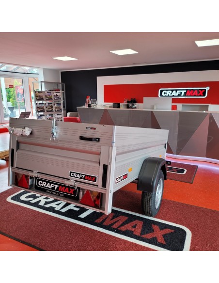 CRAFTMAX-CLEVER-Kastenanhaenger-750Kg-ungebremst-35er-ALU-Bordwaende-Heckklappe-Frontklappe-ALU-210x110x50cm-8
