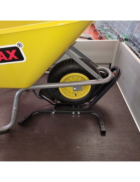 CRAFTMAX-yellow-Gartenschubkarre-100L-mit-gelber-Polypropylen-Mulde-Luftreifenrad-6