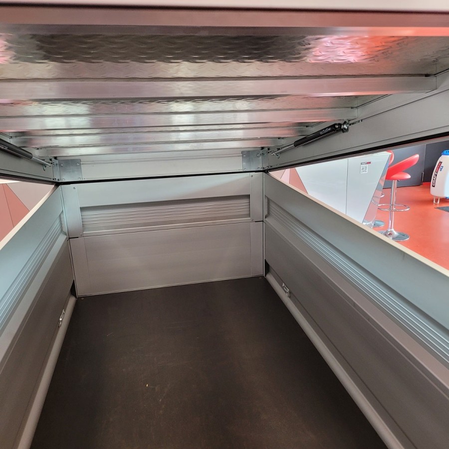CRAFTMAX-CLEVER-Kastenanhaenger-750Kg-ungebremst-75er-ALU-Bordwaende-Heckklappe-Frontklappe-ALU-Deckel-7