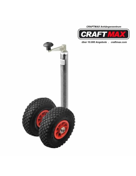 CRAFTMAX-Zwillingsrad-Doppel-Deichselstuetzrad-O-48-mm-mit-Kurbel-bis-400kg-1