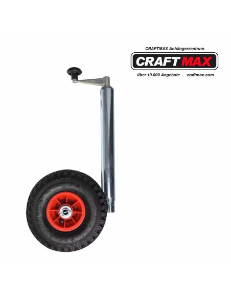CRAFTMAX-Zwillingsrad-Doppel-Deichselstuetzrad-O-48-mm-mit-Kurbel-bis-400kg-2