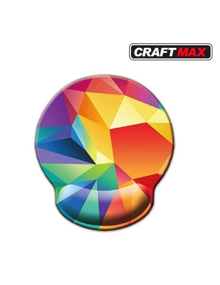 CRAFTMAX-geometrix-Design-Mauspad-mit-Handgelenkstuetze-ergonomische-Memory-Schaum-Handgelenkauflage-1