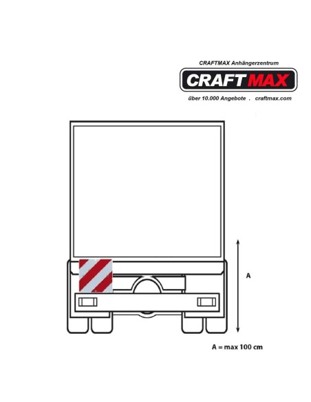 CRAFTMAX-Nachtparkwarntafel-Stahlblech-reflektierend-horizontal-klappbar-423x423mm-linksweisend
