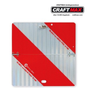 CRAFTMAX-Nachtparkwarntafel-Stahlblech-reflektierend-horizontal-klappbar-282-x-282mm-rechtsweisend