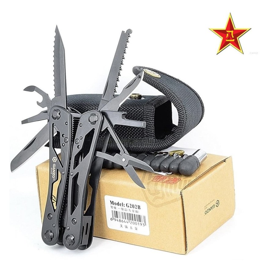 VBA-Chinesische-Volksbefreiungsarmee-Ganzou-Multitool-Edelstahl-rostfrei-20-Funktionen-Schere-Saege-5