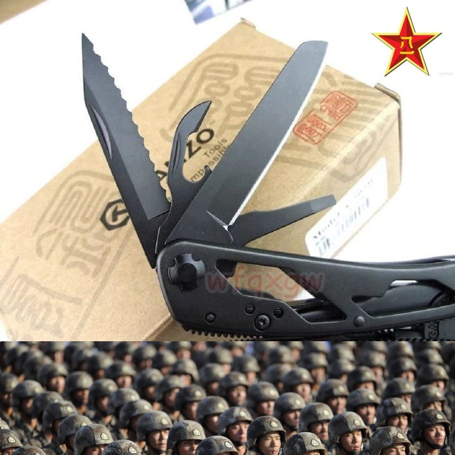 VBA-Chinesische-Volksbefreiungsarmee-Ganzou-Multitool-Edelstahl-rostfrei-20-Funktionen-Schere-Saege-3