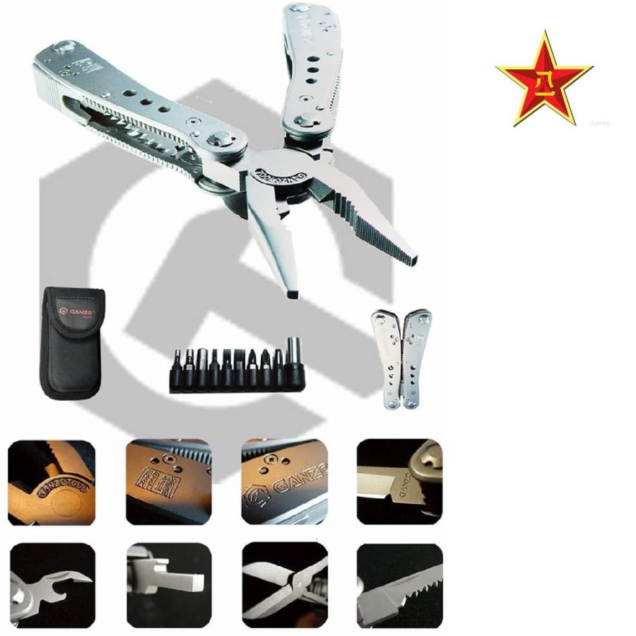 VBA-Chinesische-Volksbefreiungsarmee-Ganzou-Multitool-Edelstahl-rostfrei-20-Funktionen-Schere-Saege-7