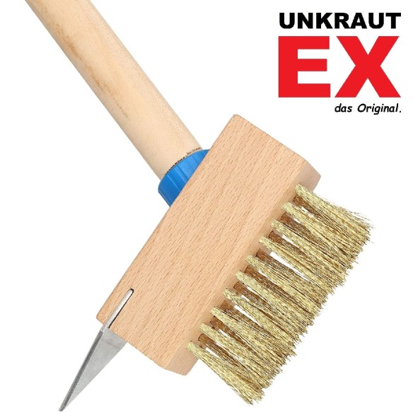 UnkrautEX-SHW-FIRE-59069-Fugenbuerste-Unkrautbuerste-Fugenreinigung-Stahlborsten-mit-Holzstiel-7