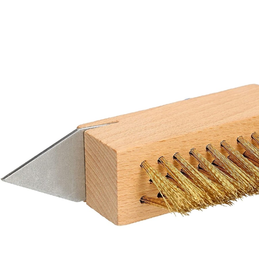 UnkrautEX-SHW-FIRE-59069-Fugenbuerste-Unkrautbuerste-Fugenreinigung-Stahlborsten-mit-Holzstiel-6