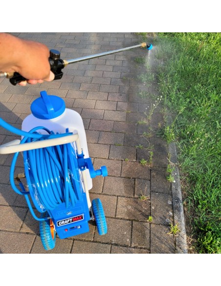 UnkrautEX-gladiator-45Liter-Elektrischer-Druckspruehwagen-50m-Schlauch-Teleskop-Spruehduese-2
