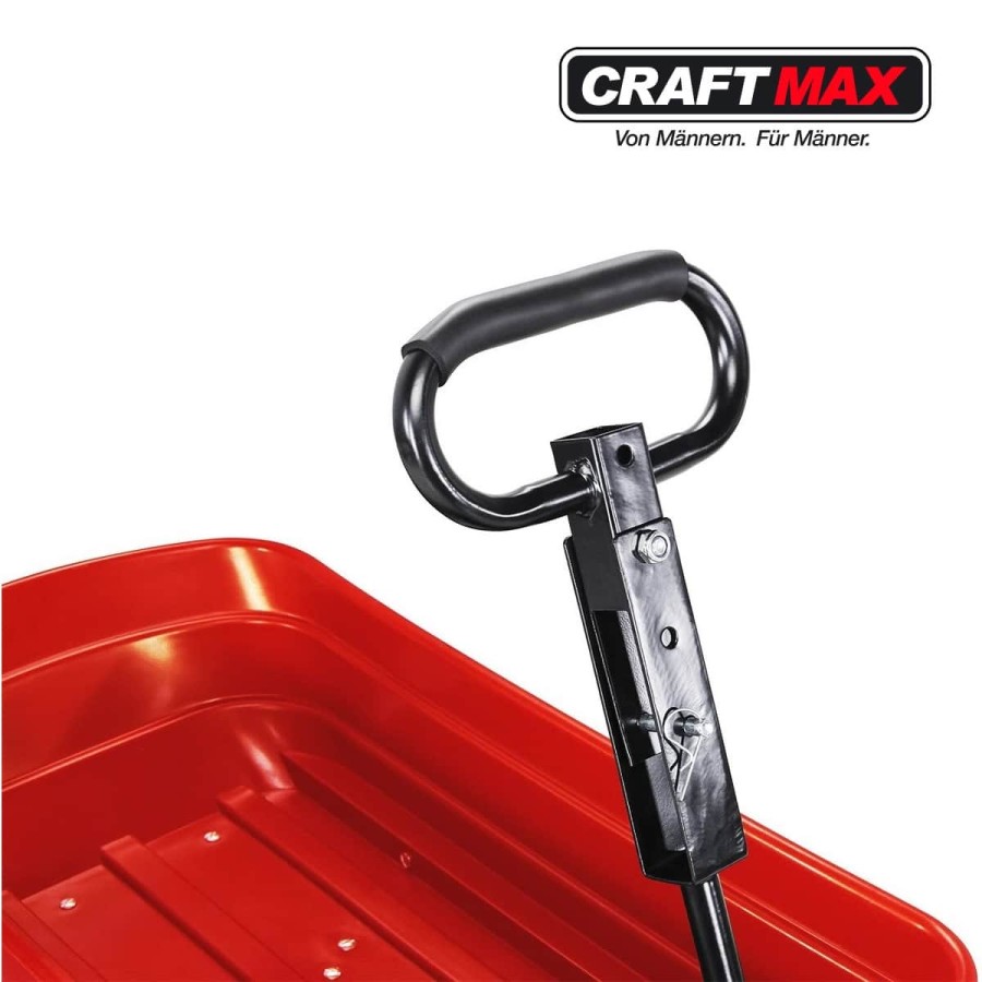 CRAFTMAX-bolly-Handwagen-Luftreifen-Deichsel-Lenkachse-Kippfunktion-110x95x51cm-300Kg-rot-3