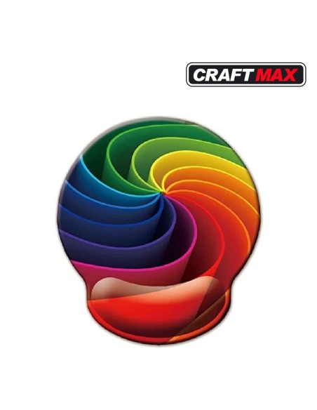 CRAFTMAX-spirale-Design-Mauspad-mit-Handgelenkstuetze-ergonomische-Memory-Schaum-Handgelenkauflage