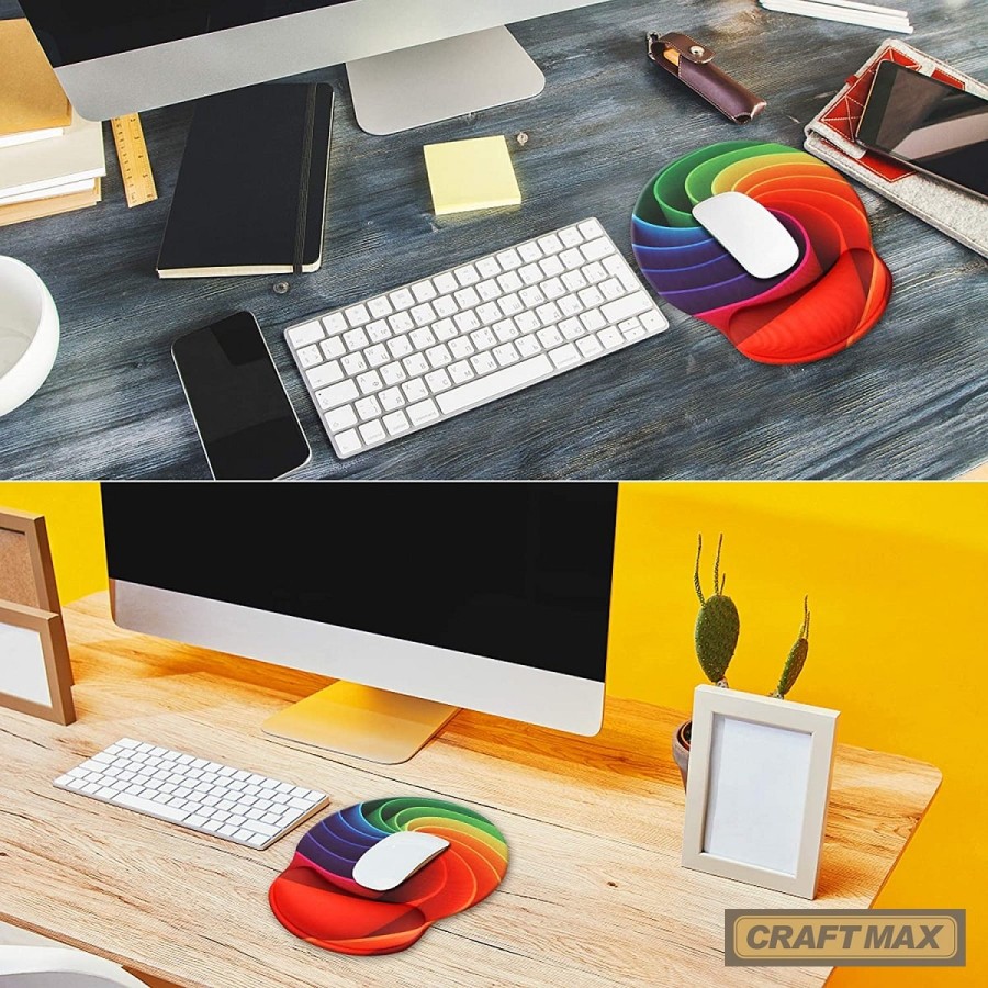CRAFTMAX-espiral-Design-Mauspad-Handgelenkstuetze-ergonomische-Memory-Schaum-Handgelenkauflage-4