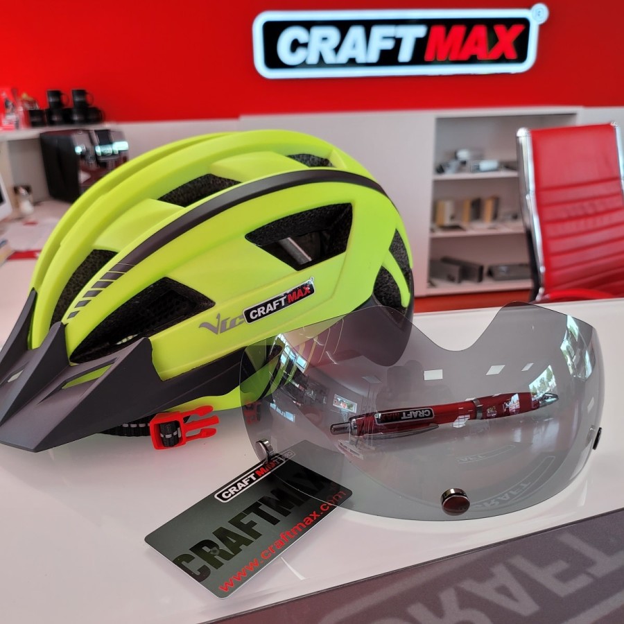 CRAFTMAX-vic-MTB-Fahrradhelm-atmungsaktiv-21-Belueftungskanaele-abnehmbar-magnetisch-Visier-Schutzbrille-aufladbarer-LED-Rueckli