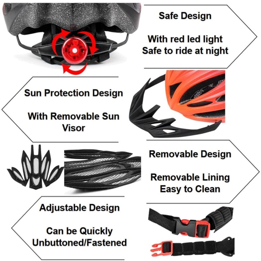 CRAFTMAX-pink-MTB-Fahrradhelm-atmungsaktiv-Belueftungskanaele-abnehmbares-Visier-LED-Ruecklicht-5