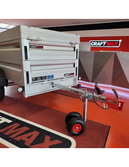 CRAFTMAX-CLEVER-Kastenanhaenger-750Kg-ungebremst-75er-ALU-Bordwaende-Heckklappe-Frontklappe-ALU-Deckel-2