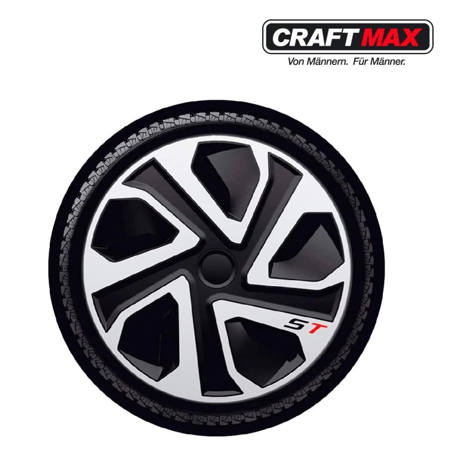 CRAFTMAX-radiator-13-Zoll-Radzierblende-fuer-PKW-Anhaenger-Caravan-schwarz-silber-2