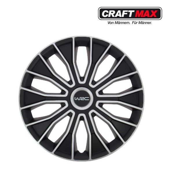 CRAFTMAX-w2c-13-Zoll-Radzierblende-fuer-PKW-Anhaenger-Caravan-schwarz-silber